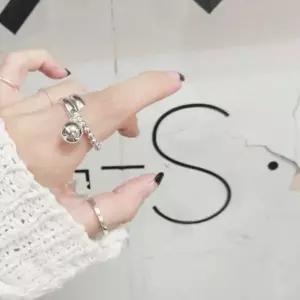 S150 여성 볼 반지 여성 링 데일리 은반지 (실버 925) 우정반지