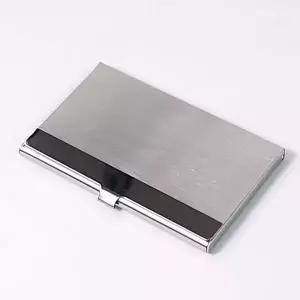 [오너클랜]메탈 명함케이스 명함지갑 스트라이프 집 지갑 모던디자인 카드