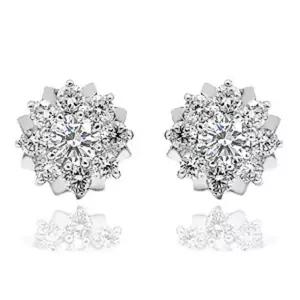 3부 모이사나이트 다이아몬드 다이아 귀걸이 웨딩 칸나