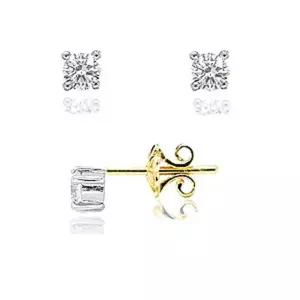 1부 랩 그로운 다이아몬드 다이아 귀걸이 웨딩 4발