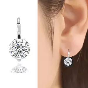 IGI 1캐럿 랩 그로운 다이아몬드 다이아 귀걸이 웨딩 클리오