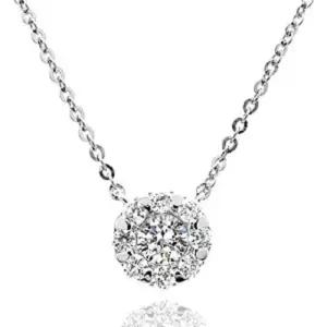 2부 랩 그로운 다이아몬드 다이아 목걸이 프로포즈 인비져블