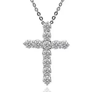 랩 그로운 다이아 천주교 십자가목걸이 세인트