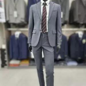 [파렌하이트][25S/S] 그레이멜란지 울 100% 삭스킨 조직 그랑크루 정장 FKJ2135,2035_