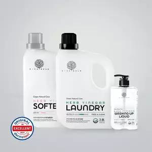 아이너바움 허브식초 유아 아기 신생아 세제 3종 세탁+섬유+주방 2.8Lx2+700