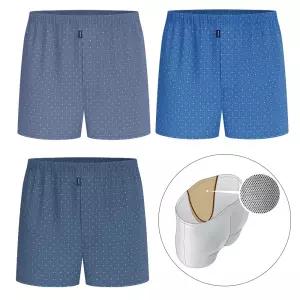 BYC 남성 순면 기능성 더블박서 낭심주머니 사각 트렁크 팬티 3매