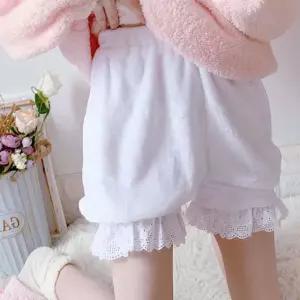 기모 수면반바지 잠옷 홈웨어 레이스 파자마 호박바지