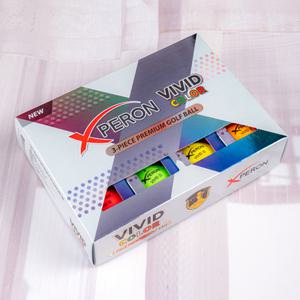 엑스페론 NEW 비비드 3피스 컬러혼합 골프공(로고인쇄 선물포장)