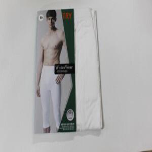 1장 TRY 순면 라이프 7부하 얇은 하의 백색 내의 95 100 105 남자 내복 바지 하의 7부 갱수네 시치부 면 아버지 선물 효도 심부름 봄 가을