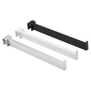 각파이프 사각단면 행거/벽선반 옷봉진열 브라켓 후크