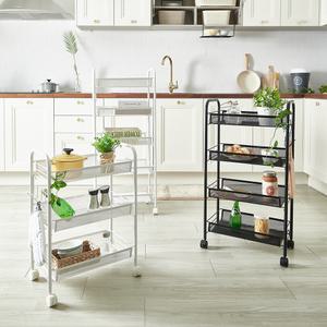 할메이드 이동식 트롤리 수납 바퀴 선반 트레이 3,4,5단