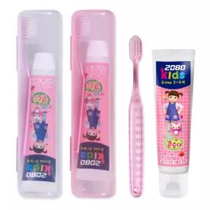 애경 어린이 여행용 칫솔치약세트 또봇 콩순이