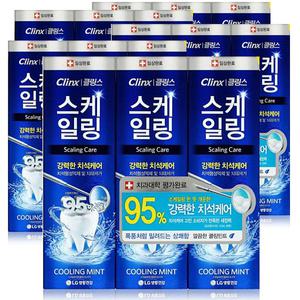 [기타]클링스 스케일링 케어 쿨링 민트 치약 100g 3개입 X 5개