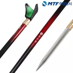 변강쇠 들어뽕 카본 민물 낚시 받침대 2단 레드