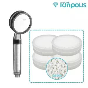 대림바스 샤워기 호환 염소제거 3중 헤드필터 4개 [이온폴리스]