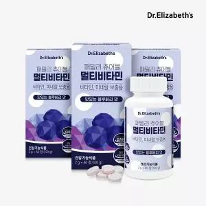 [하프클럽/닥터엘리자베스]닥터엘리자베스 패밀리 츄어블 멀티비타민 60정 3박스 6개월분
