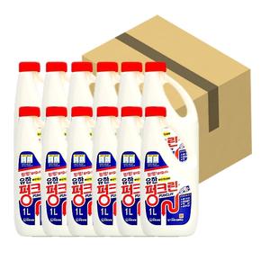 유한양행 펑크린 1LX12개(1박스) 막힌싱크대 욕실 간편청소 배수구클리너