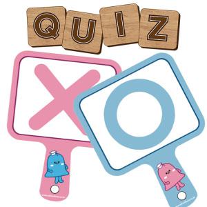 [문구티쳐] 양면 손잡이 OX퀴즈판 놀이소품 학습놀이
