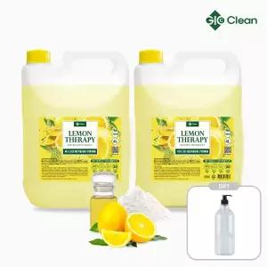 1+1 지오클린 레몬테라피 1종 친환경 주방세제 대용량 4L+공병1L증정