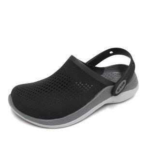 [크록스] 라이트라이드 360 남성 여성 클로그 샌들 블랙그레이 206708-0DD
