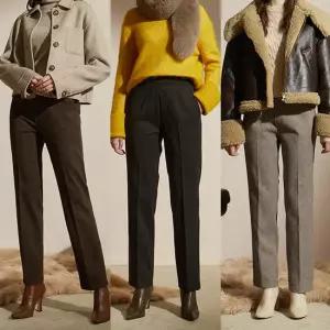 [44~99] G.모데나 잔체크 이중직 기모밴딩 팬츠 3종 택1