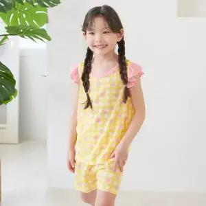 [보리보리/마벨슈슈]마벨슈슈 체크하트 쿨자가드 민소매세트