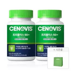세노비스 트리플러스50+, 90캡슐, 2개 + 쇼핑백, 1개