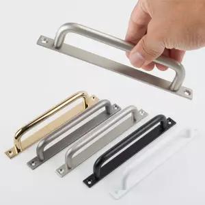 가구 중문 미닫이문 전면고정 중문 미시오슬림 판손잡이 10x15x168mm