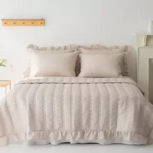 벨르데코 시어서커 프릴 여름세트 얇은 차렵이불 냉감이불 슈퍼싱글 퀸 킹사이즈 라지킹