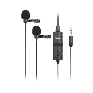 보야 BY-M1DM 듀얼 클립온 콘덴서 핀마이크 ok