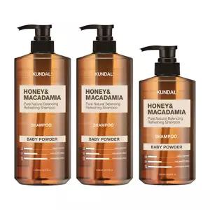 쿤달 네이처 샴푸, 베이비파우더, 1058ml, 2개 + 500ml, 1개