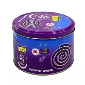 에프킬라티모기향 라벤다향 30일 -TJ/모기향/모기퇴치/해충퇴치/피우는모기향/회오리모기향