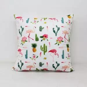 [NS홈쇼핑]러프 소파 쿠션커버 45x45 러브플라밍고 B[33376516]