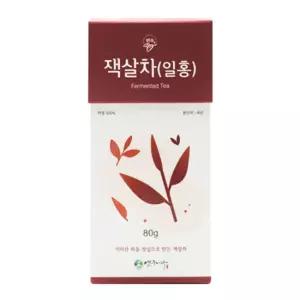 연우제다 하동 발효차 잭살차 (일홍) 80g 잎녹차 발효녹차