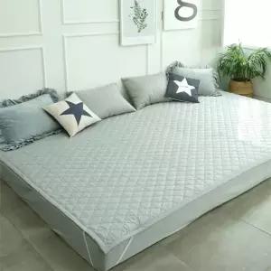 바숨 순면누빔 고정밴드 패밀리 침대패드 (SS+S) 210x200
