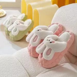 [오노마] ONM 토끼 퍼슬리퍼 겨울 방한 푹신한 털슬리퍼 슬리퍼