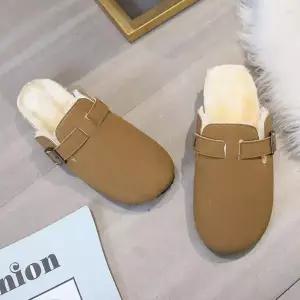 [오노마] ONM 여자 겨울 털블로퍼 슬리퍼 신발  외출 방한 슈즈 (S11879438)