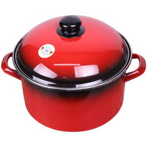 ELO 인덕션 빨강법랑 양수냄비 높은형 24cm IH 1인 깊은형 냄비 