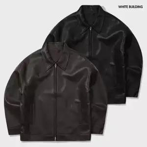 [셀러허브]화이트빌딩 남자 봄 가을 콤비 레더자켓 블레이저 세 (S13660178)