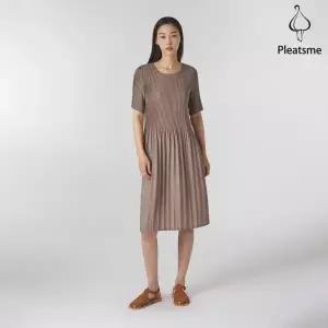 [플리츠미] 솔리드 사이드 포켓 원피스_EPOPM224041
