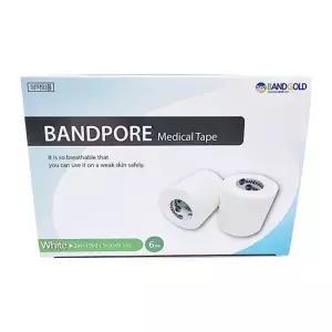 밴드골드 종이반창고 밴드포어 흰색 2인치 6롤