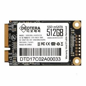 디오테라 VIVA 300S LITE mSATA 512GB (밀알)