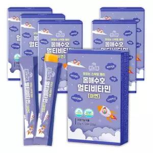 몸애수호 어린이 멀티비타민 스틱젤리 15포 6박스