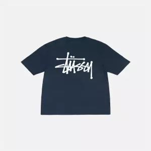 스투시 베이직 반팔 티셔츠 네이비 1905000