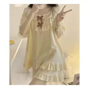 [오노마] ONM 촤르르 큐티 프릴 리본장식 러블리 여름 홈웨어 잠옷