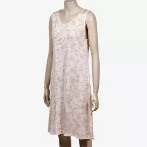 [오노마] ONM 여성 인견소재 원피스슬립 나시형 8부치마 플라워잠옷