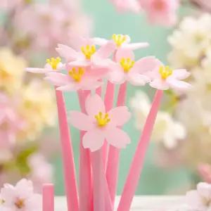 실리콘 벚꽃볼펜 판촉용 홍보용 귀여운 예쁜 재미있는 캐릭터 볼펜 중성펜 소량 인쇄 각인 제작 인쇄가능 