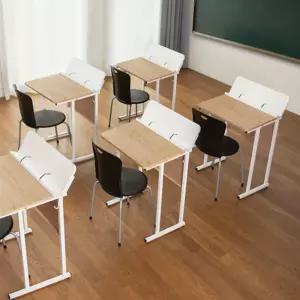 아이데이 기능성 강의실 논술 독서 학원 학교 공부방 1인용 책상 초등 학생 이동식 거실 테이블