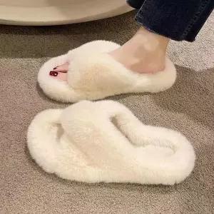 [오노마] ONM 여성화 꼬임 털슬리퍼 실내화 따뜻한 데일리 겨울