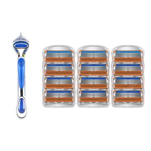 토브리빙 질레트 퓨전 호환용 5중 면도날 파워 오렌지 / 면도날 3팩(12개입) +  면도기 1개